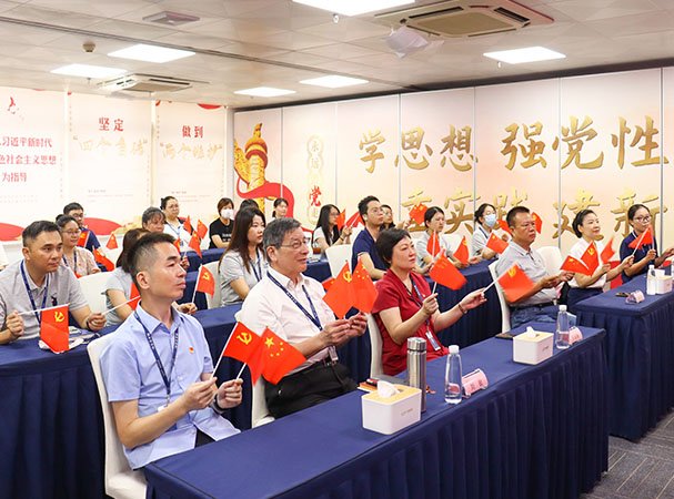 集团党支部集中旁观九三阅兵直播